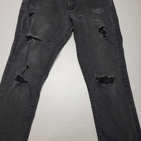 Jag jeans low rise skinny ankle ripped distressed denim jeans women's size 14 - Picture 4 of 13